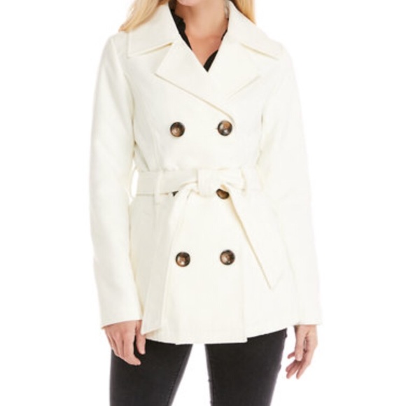 cream pea coat